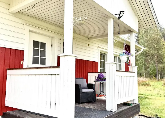 Polar Night Wooden House With Sauna