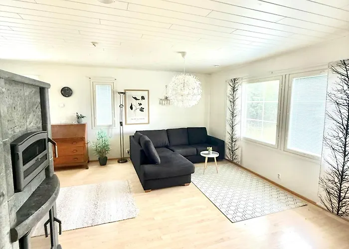 Polar Night Wooden House With Sauna *