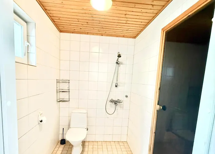 公寓 Polar Night Wooden House With Sauna